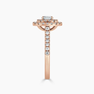 Paris Double Halo Lab Grown Diamond Engagement Ring