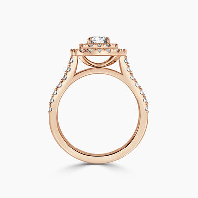 Paris Double Halo Lab Grown Diamond Engagement Ring