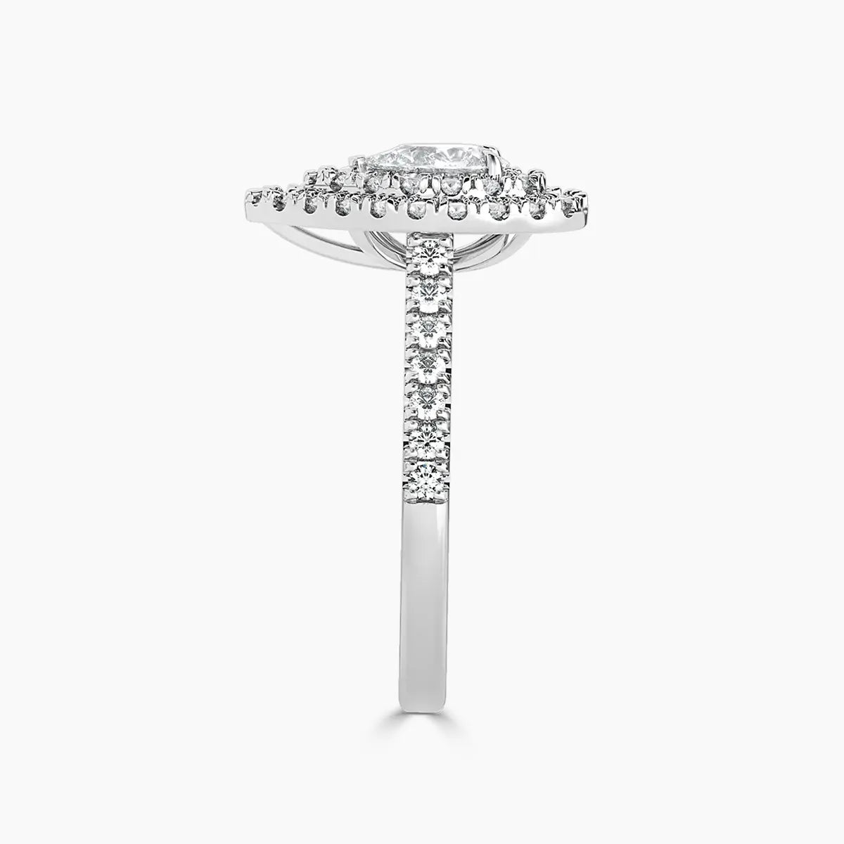 Paris Double Halo Lab Grown Diamond Engagement Ring