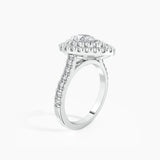 Paris Double Halo Lab Grown Diamond Engagement Ring
