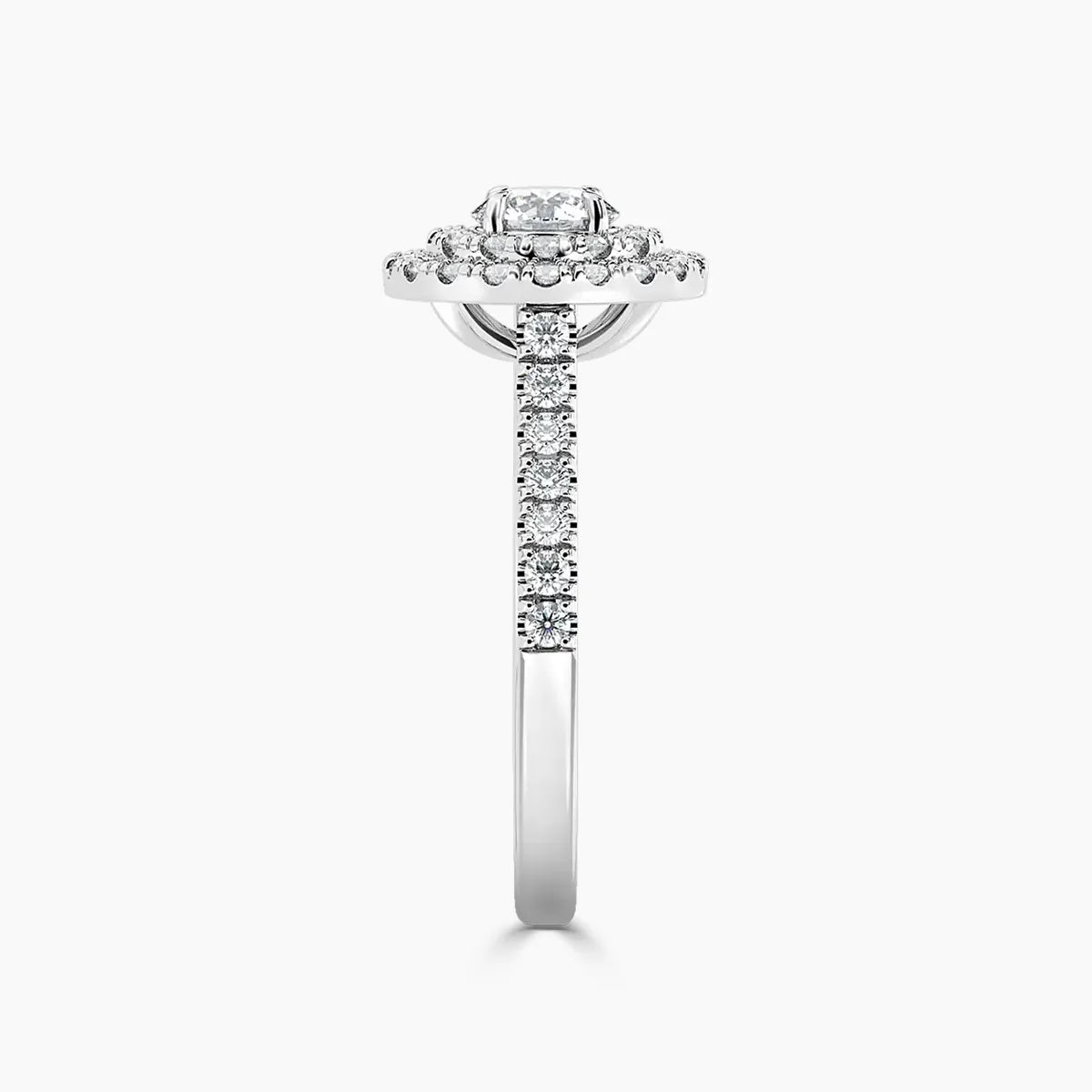 Paris Double Halo Lab Grown Diamond Engagement Ring