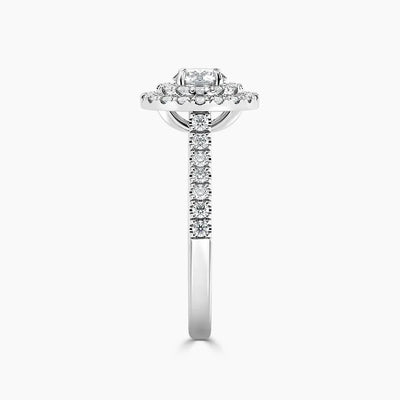 Paris Double Halo Lab Grown Diamond Engagement Ring