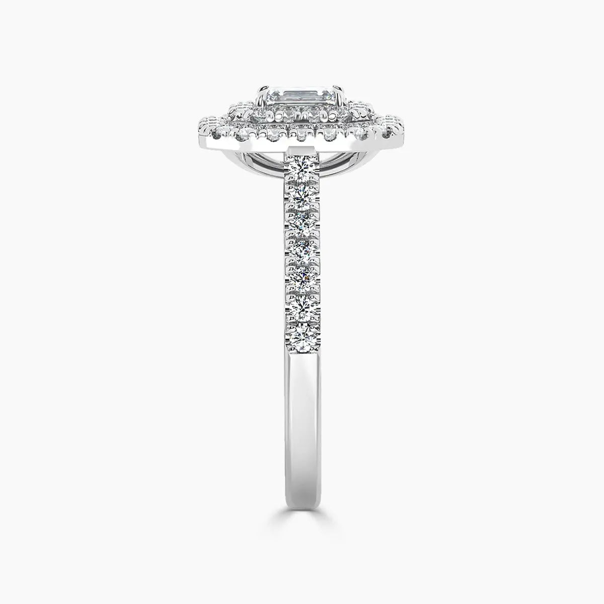 Paris Double Halo Lab Grown Diamond Engagement Ring