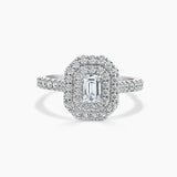 Paris Double Halo Lab Grown Diamond Engagement Ring