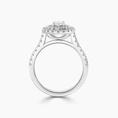 Paris Double Halo Lab Grown Diamond Engagement Ring