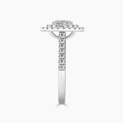 Paris Double Halo Lab Grown Diamond Engagement Ring
