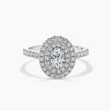 Paris Double Halo Lab Grown Diamond Engagement Ring