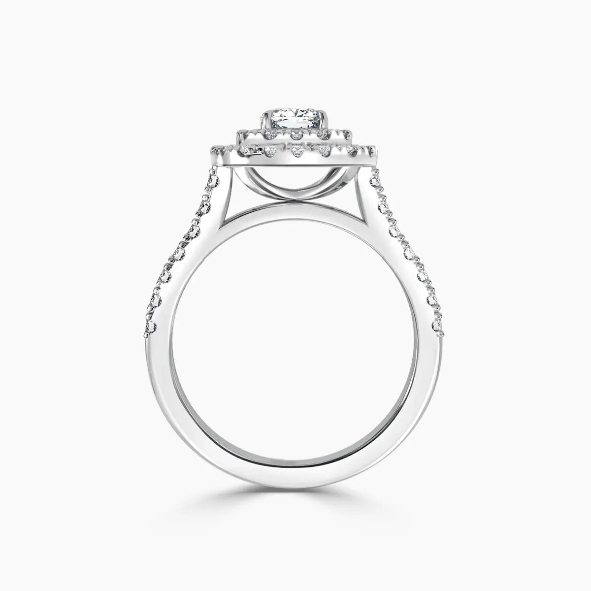 Paris Double Halo Lab Grown Diamond Engagement Ring