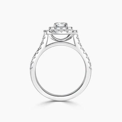 Paris Double Halo Lab Grown Diamond Engagement Ring