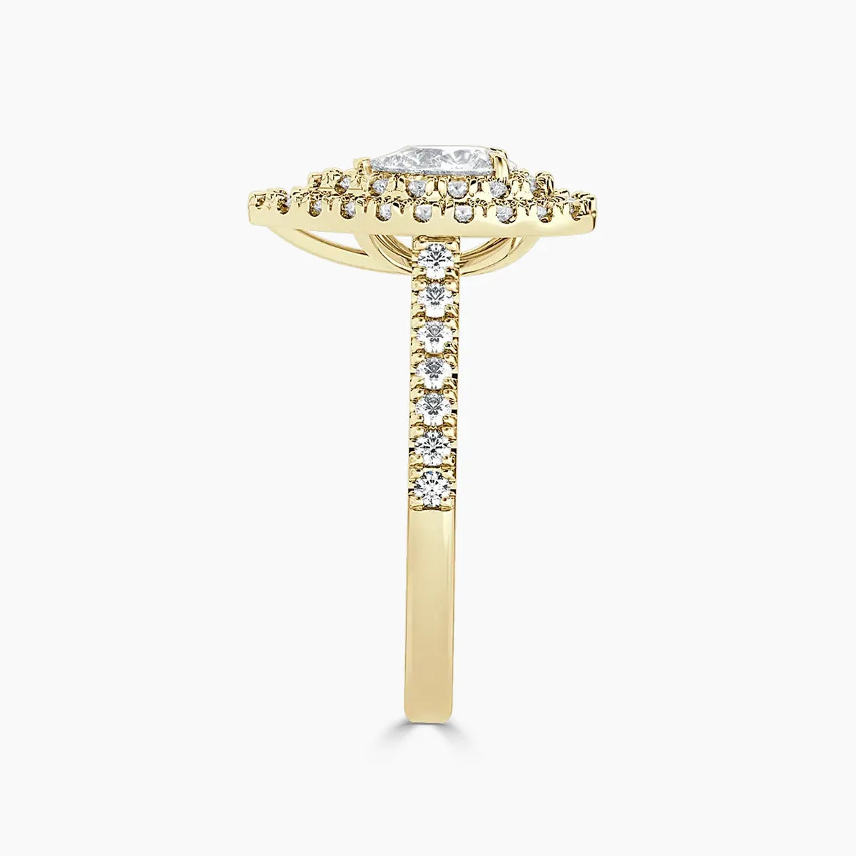 Paris Double Halo Lab Grown Diamond Engagement Ring
