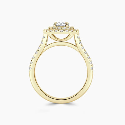 Paris Double Halo Lab Grown Diamond Engagement Ring