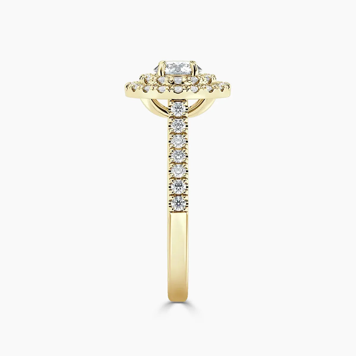 Paris Double Halo Lab Grown Diamond Engagement Ring