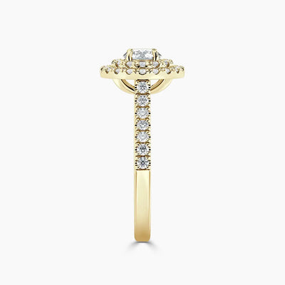 Paris Double Halo Lab Grown Diamond Engagement Ring