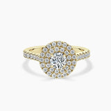 Paris Double Halo Lab Grown Diamond Engagement Ring