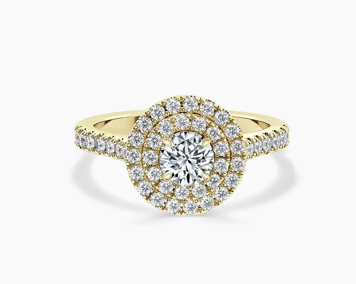 Paris Double Halo Lab Grown Diamond Engagement Ring