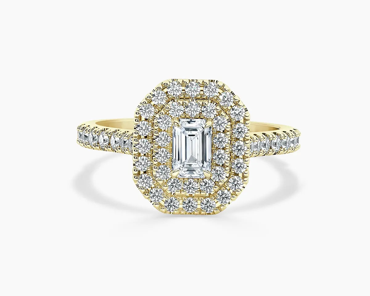 Paris Double Halo Lab Grown Diamond Engagement Ring