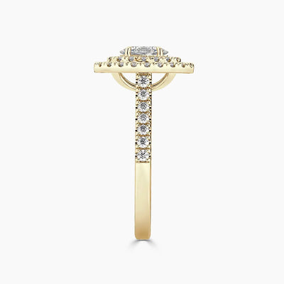 Paris Double Halo Lab Grown Diamond Engagement Ring