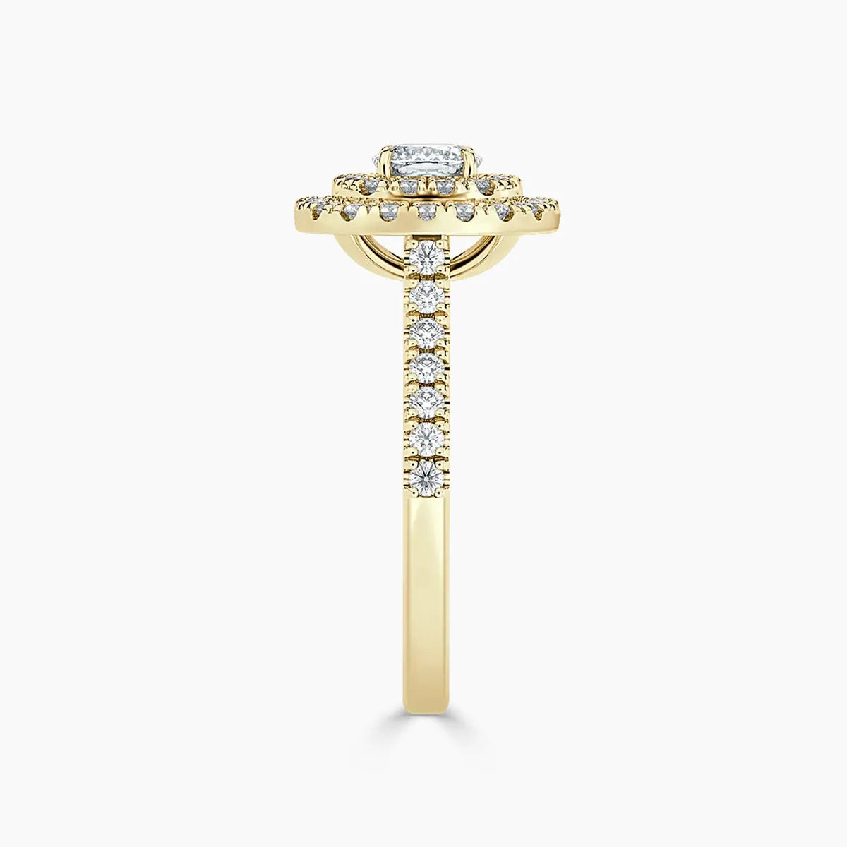 Paris Double Halo Lab Grown Diamond Engagement Ring