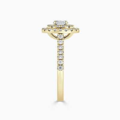 Paris Double Halo Lab Grown Diamond Engagement Ring