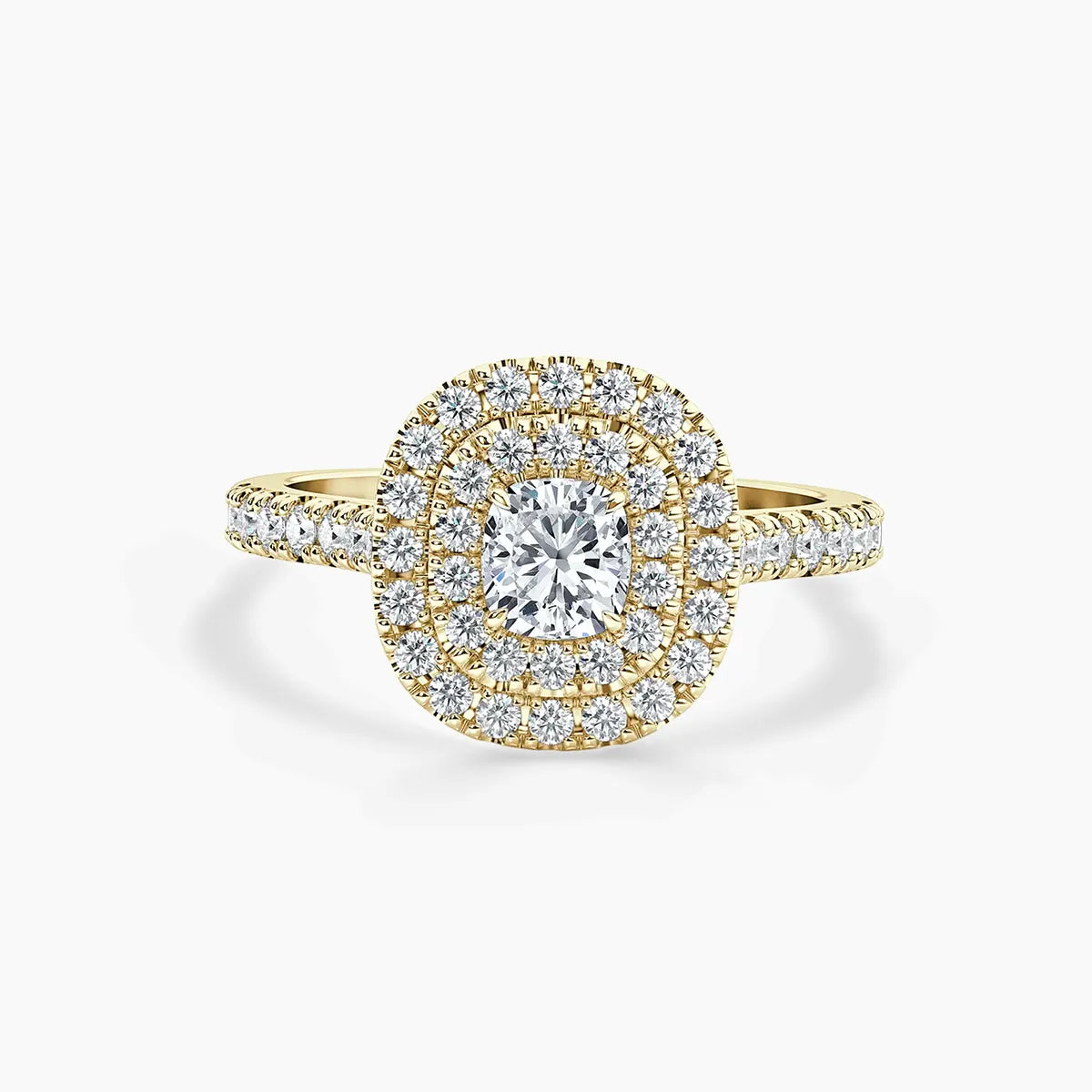 Paris Double Halo Lab Grown Diamond Engagement Ring