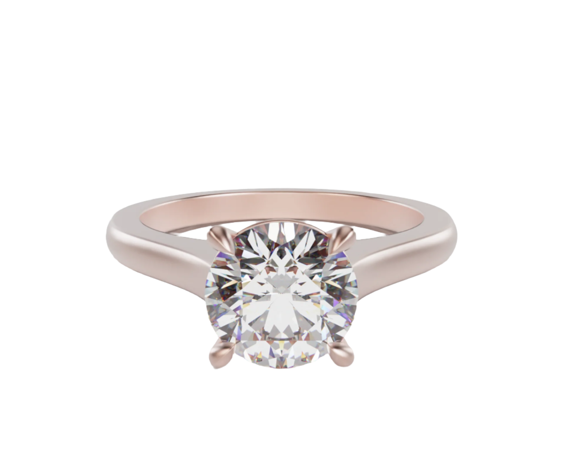 "Ella"  Lab Grown Diamond Engagement Ring Round Cut