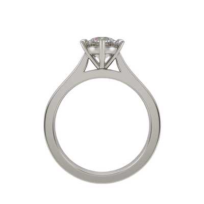 "ELAYNA" Solitaire Round Brilliant Cut Engagement Ring