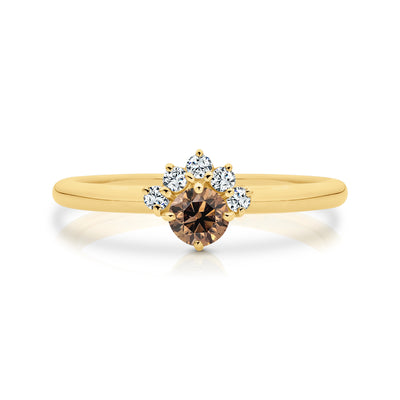 Australian Chocolate Diamonds - "Reflections Ring"