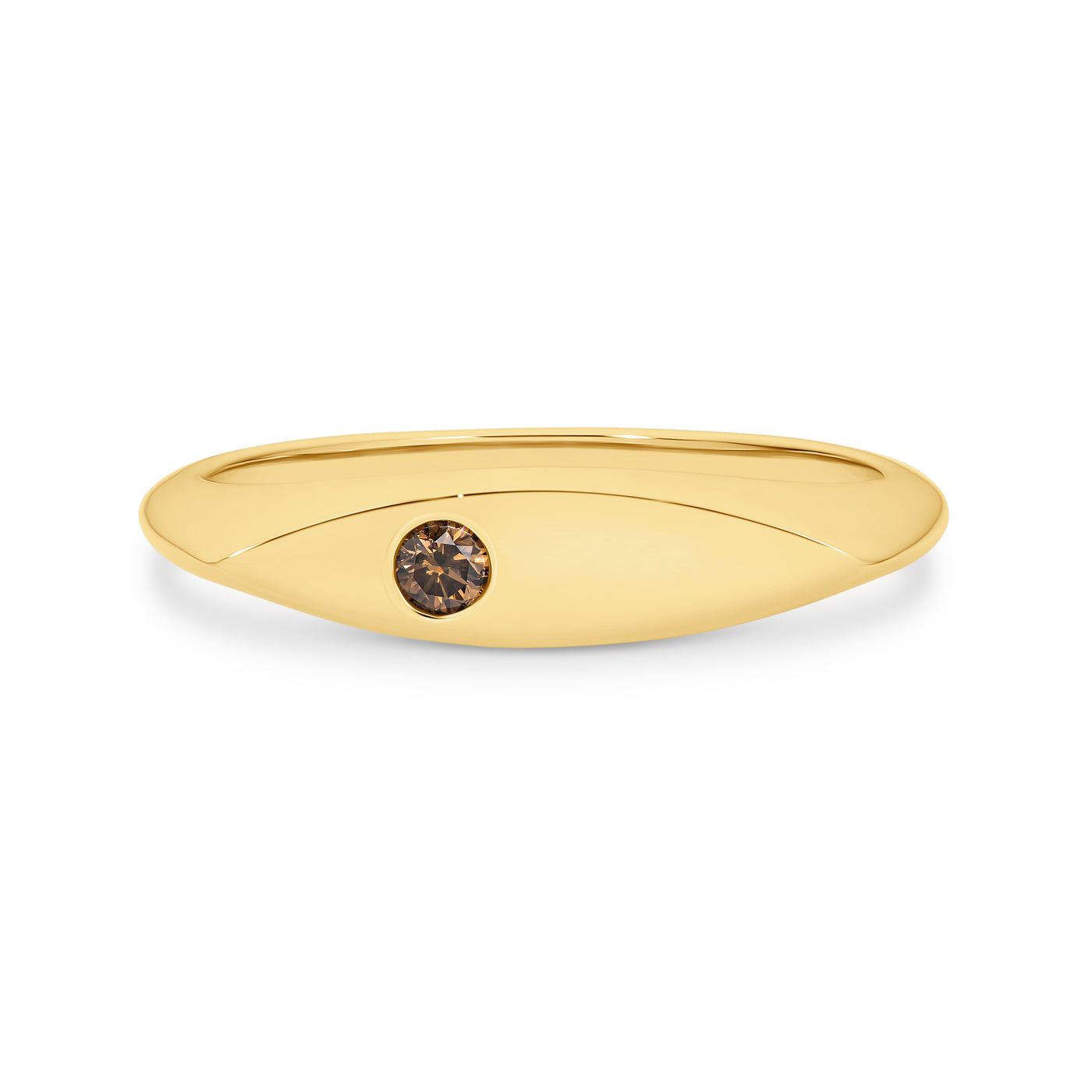 Australian Chocolate Diamonds - "Marquise Signet Ring"