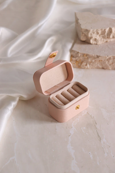 Mini Travel Jewellery Ring Earrings Box