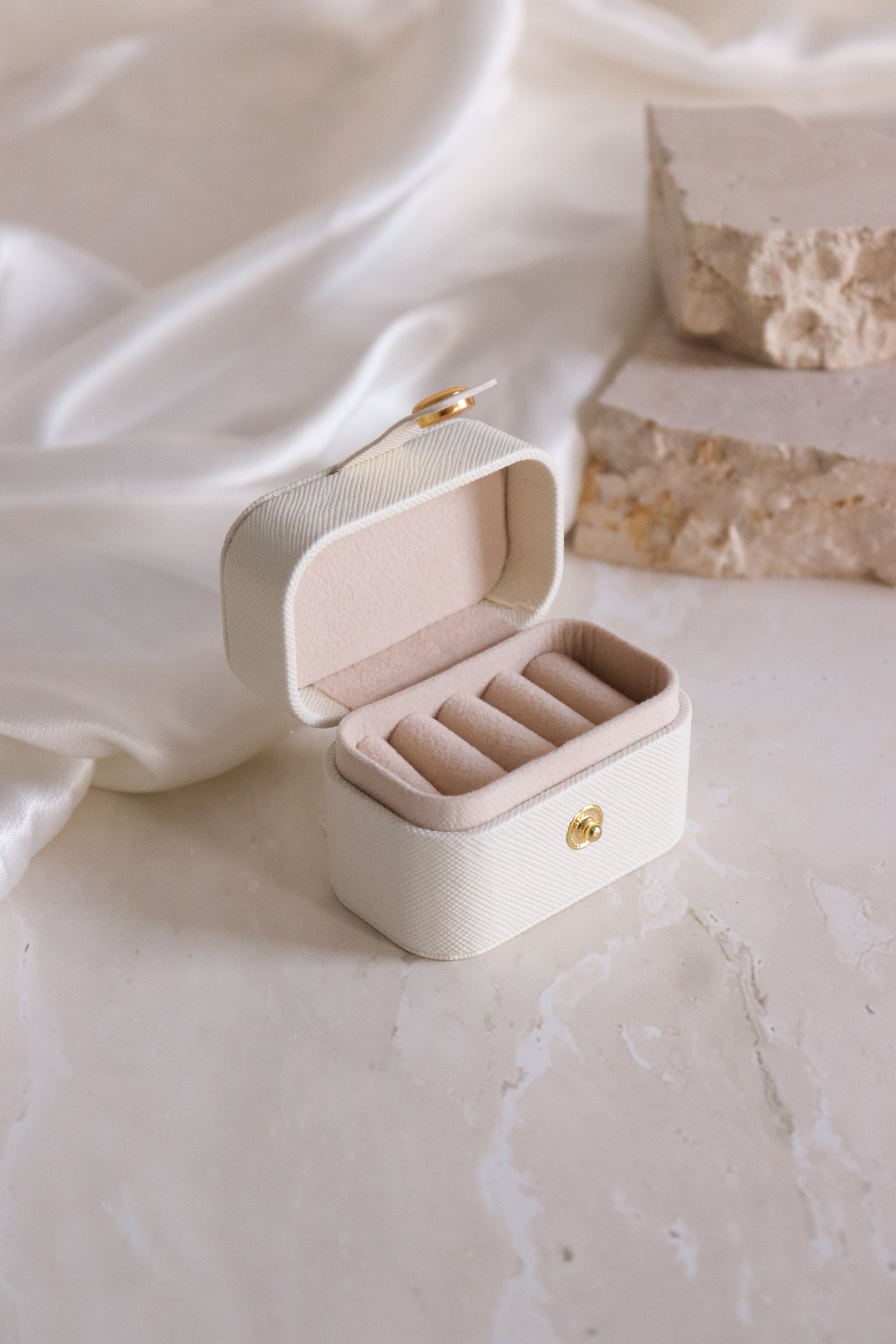 Mini Travel Jewellery Ring Earrings Box