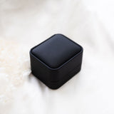 Double Wedding Ring Box Modern Engagement Ring Box Wedding Ceremony Gift Jewellery Box Jewellery Tools Packaging