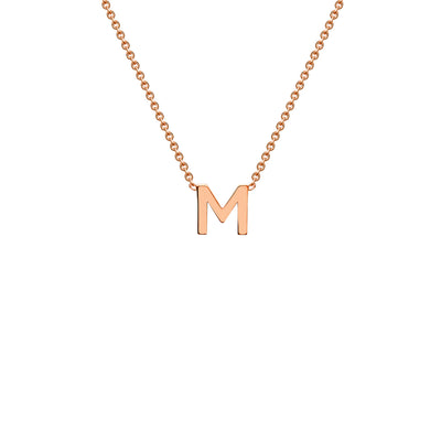 Rose Gold Petite Letter Initial Necklace