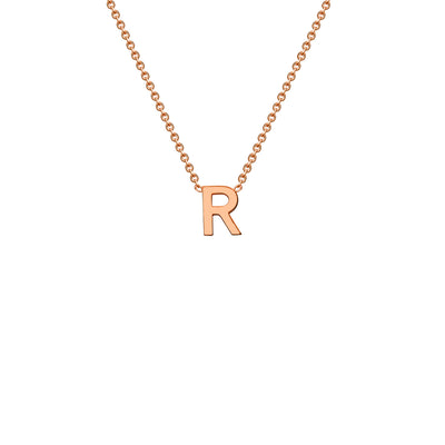 Rose Gold Petite Letter Initial Necklace