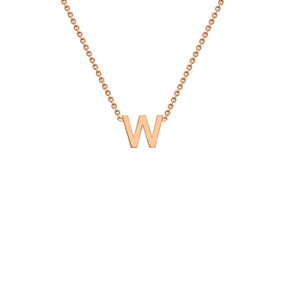 Rose Gold Petite Letter Initial Necklace