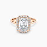 Maya Halo Lab Grown Diamond Engagement Ring