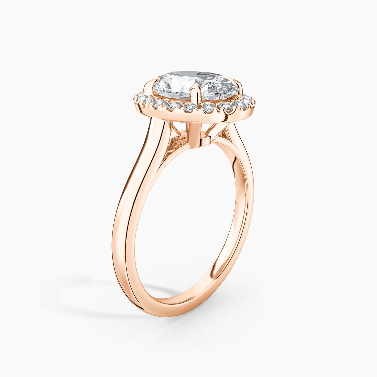 Maya Halo Lab Grown Diamond Engagement Ring