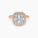 Maya Halo Lab Grown Diamond Engagement Ring