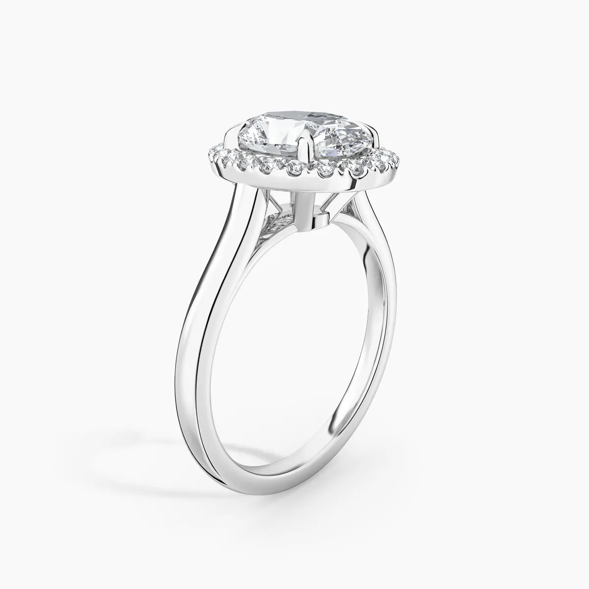 Maya Halo Lab Grown Diamond Engagement Ring
