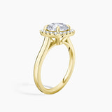 Maya Halo Lab Grown Diamond Engagement Ring