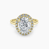 Maya Halo Lab Grown Diamond Engagement Ring