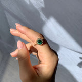 Natural Zambian Emerald Ring