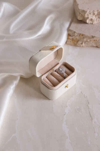 Mini Travel Jewellery Ring Earrings Box