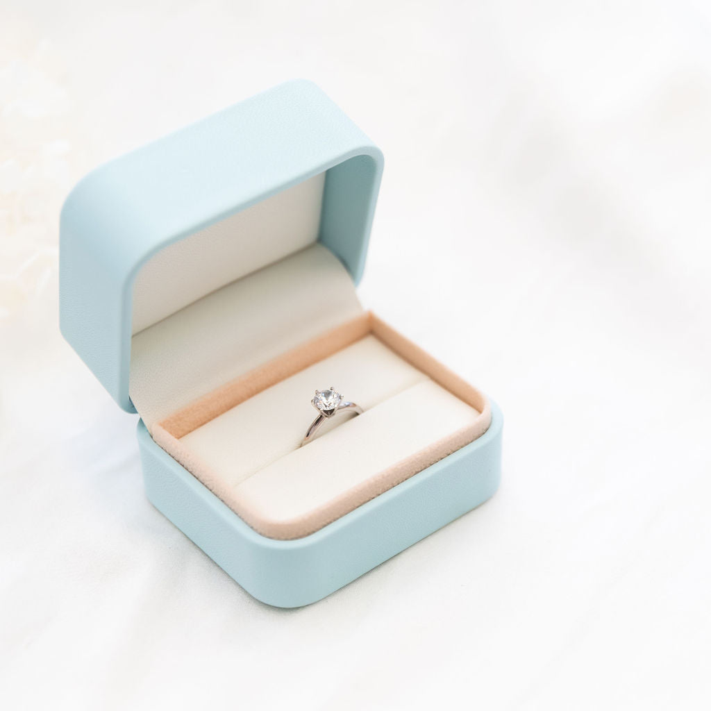 Double Wedding Ring Box Modern Engagement Ring Box Wedding Ceremony Gift Jewellery Box Jewellery Tools Packaging