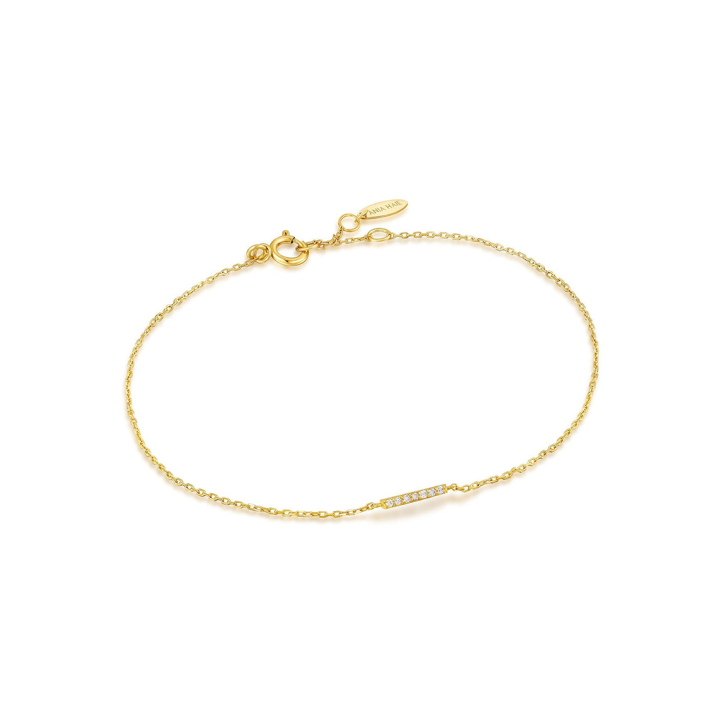 Ania Haie 14kt Gold Magma Diamond Bar Bracelet