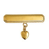 Baby Brooch With Heart Drop