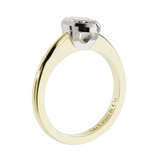 Bezel Marquise Cut Solitaire Engagement Ring