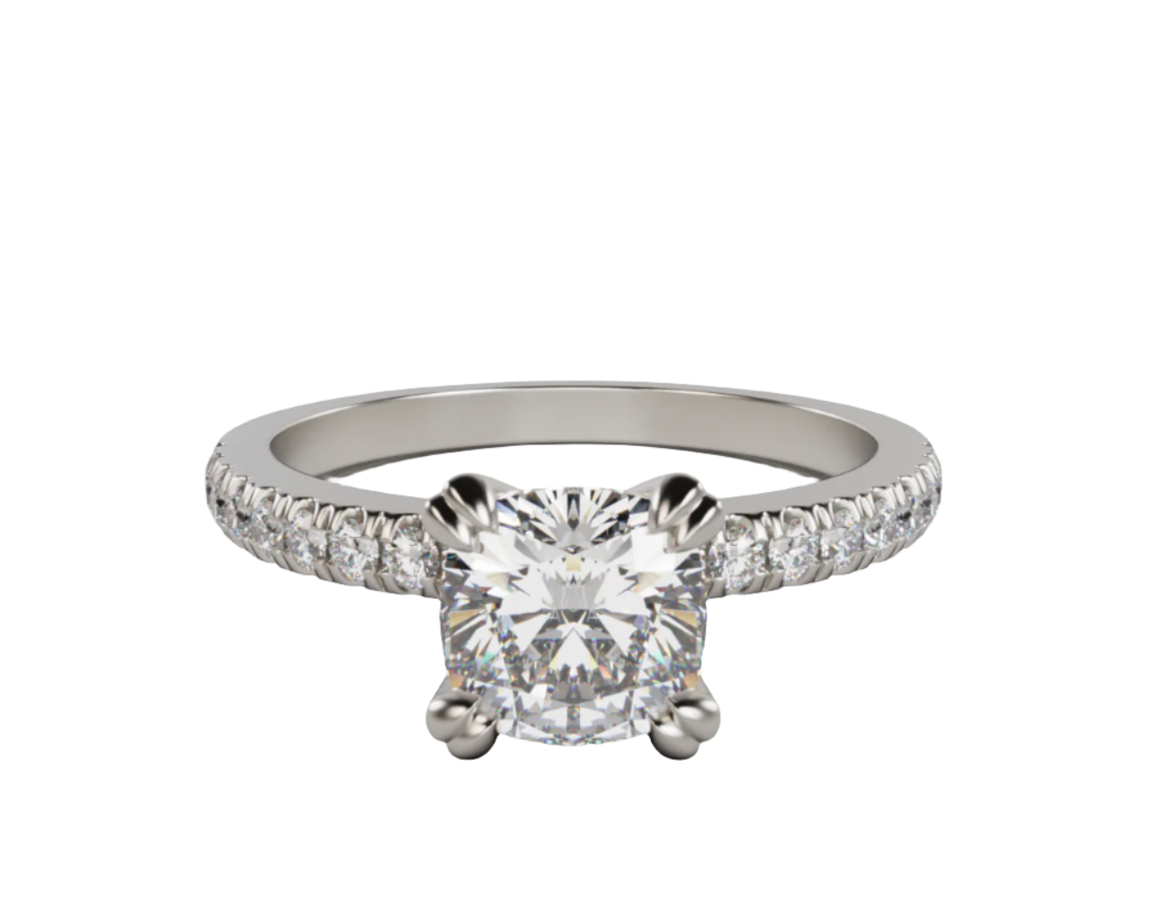 "Demi" One Carat Cushion Cut Lab Grown Diamond Engagement Ring