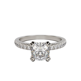 "Demi" One Carat Cushion Cut Lab Grown Diamond Engagement Ring