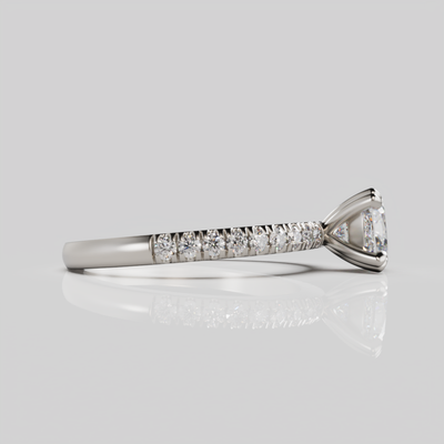 "Demi" One Carat Cushion Cut Lab Grown Diamond Engagement Ring