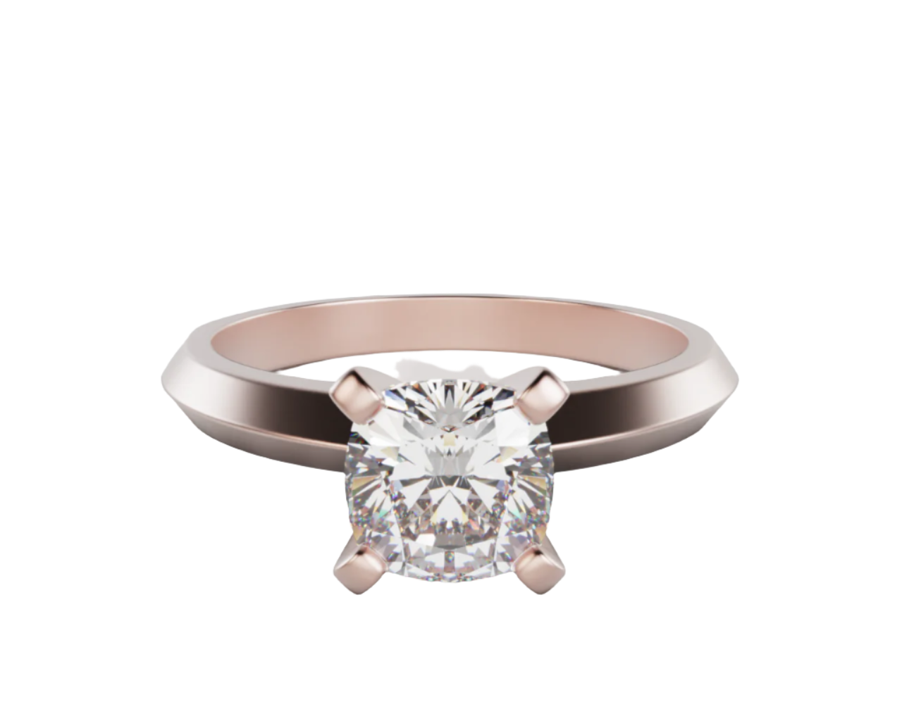 "Hana" Cushion cut  Solitaire Diamond Lab Grown Engagement Ring